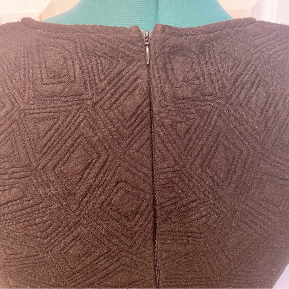 Black Stretchy Modern Drop-Waist Skater Dress with pockets Size Medium - Picture 10 of 13